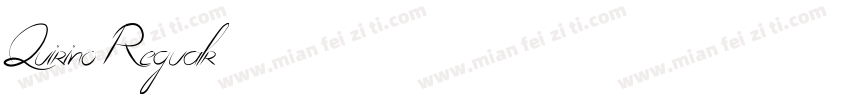 Quirino Regualr字体转换